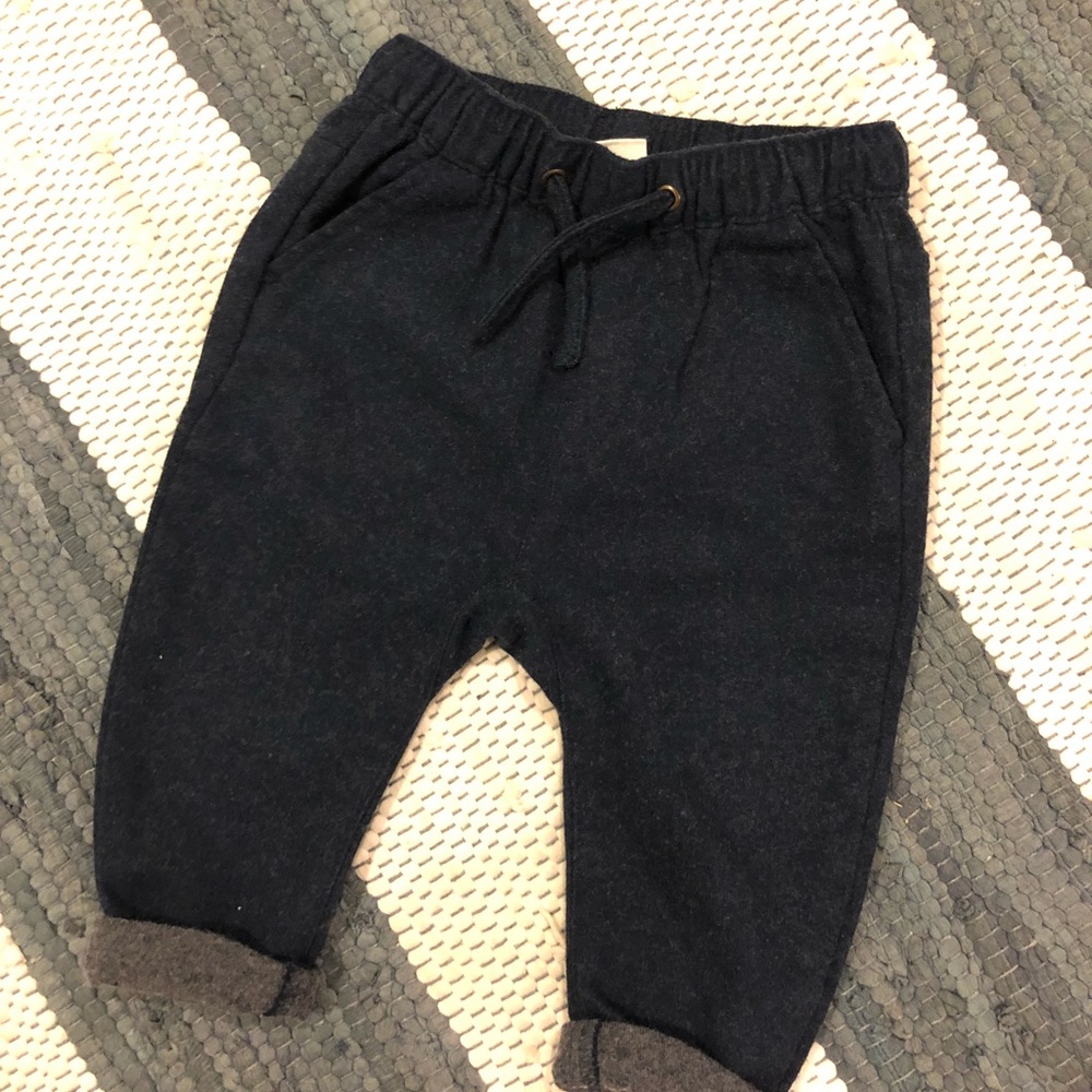 Zara Baby Boys Navy Drawstring Pants 9-12M NWT